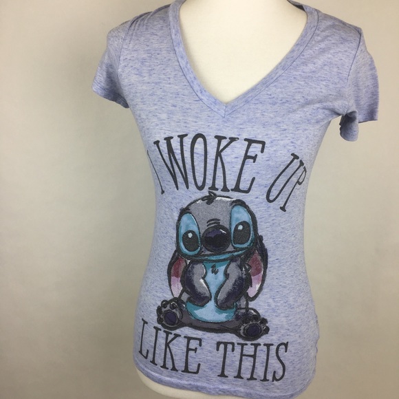 Disney Tops - Disney Stitch Graphic Blue Tee Shirt